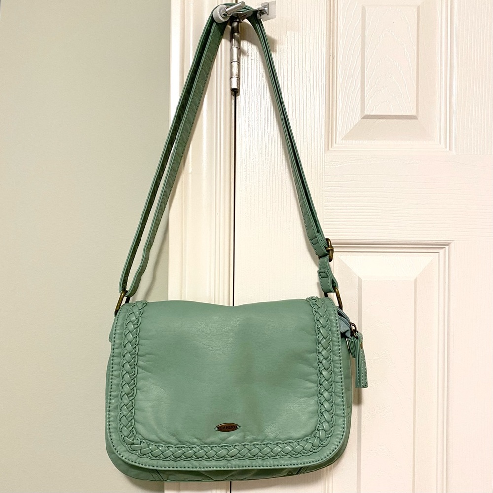 Green Bentley Faux Leather Cargo Purse